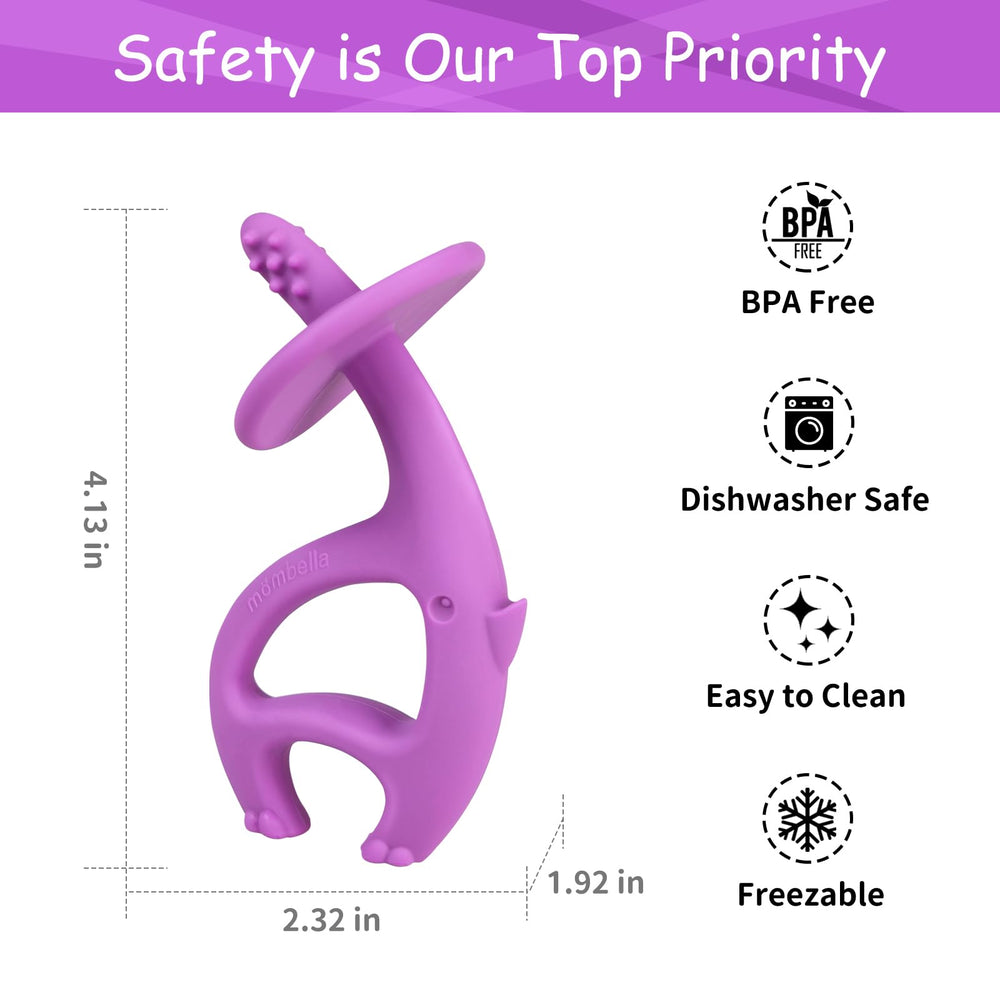 Mombella freezer-safe teether ready to cool.