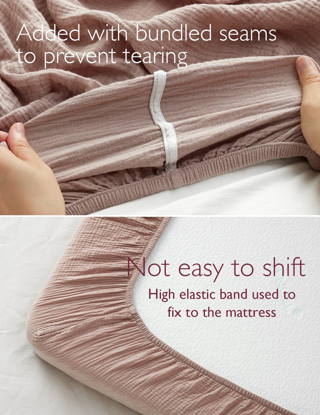 Momcozy 100% cotton surface delivers soft, baby-friendly comfort.