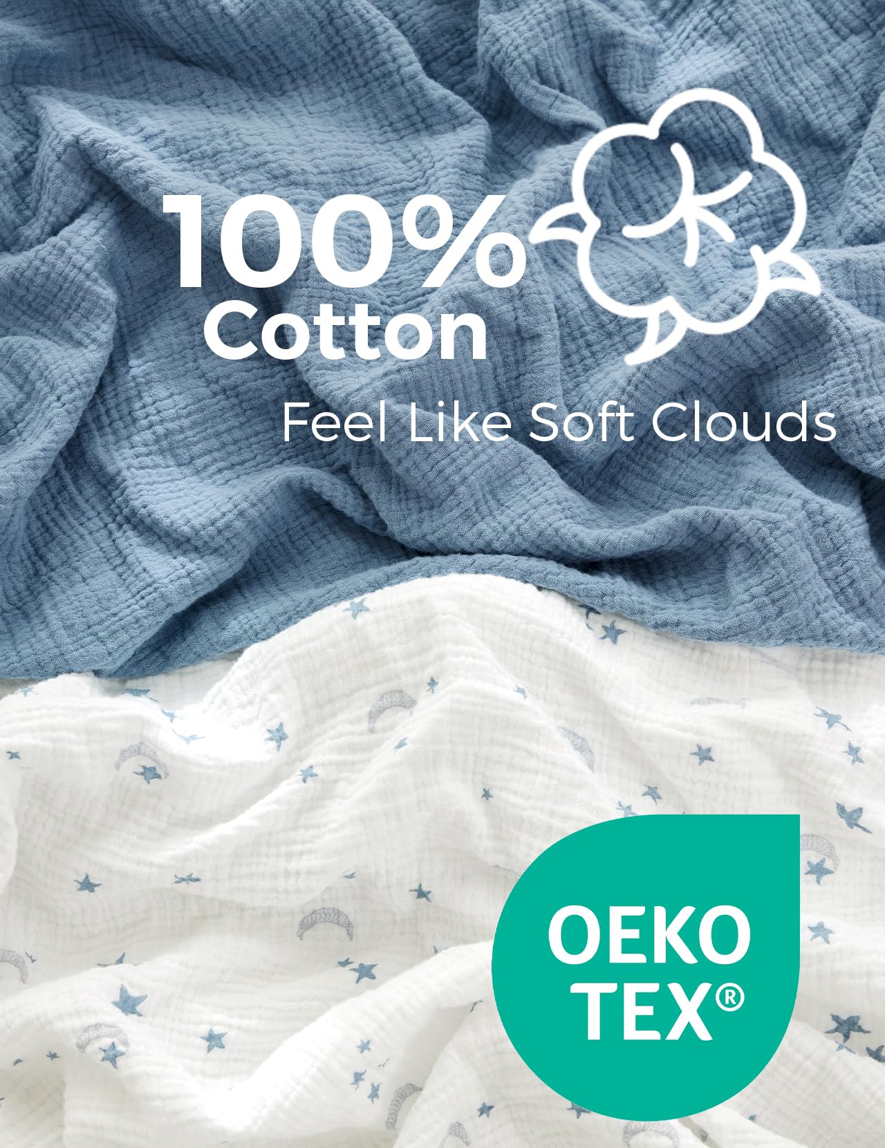Momcozy 100-percent cotton softness crib sheet feels gentle on baby skin