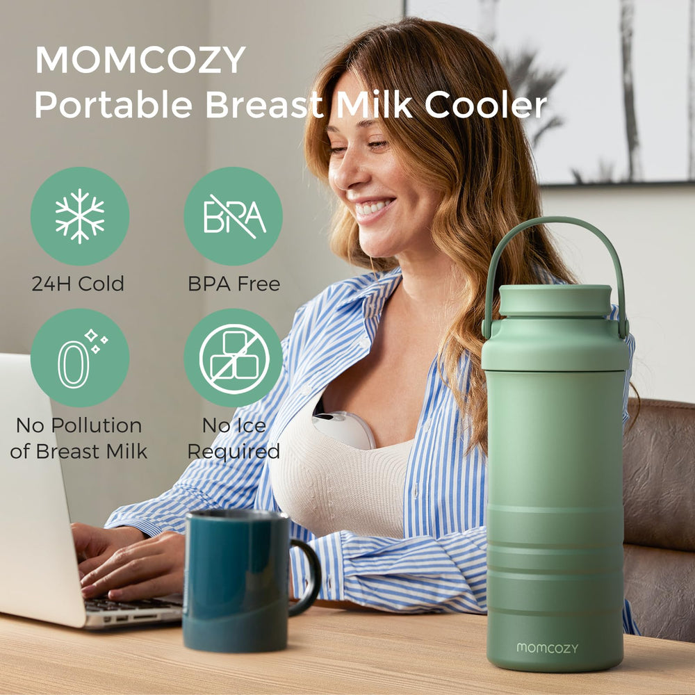 Momcozy 360-degree cooling tubes provide even temperature retention.
