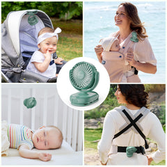 Momcozy 4-speed fan lets you tailor breeze strength for different moments.