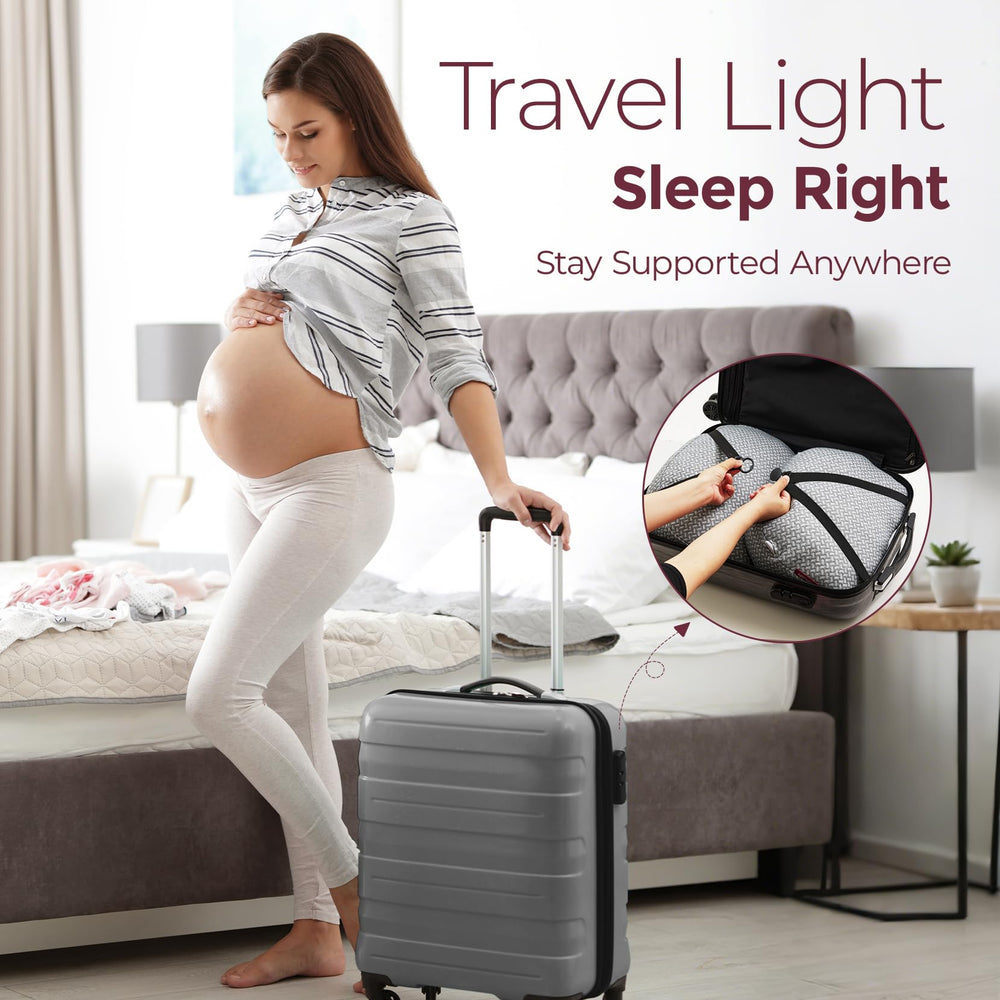 Premium 7D polyester fill provides cushioned, lasting support in Momcozy pillow