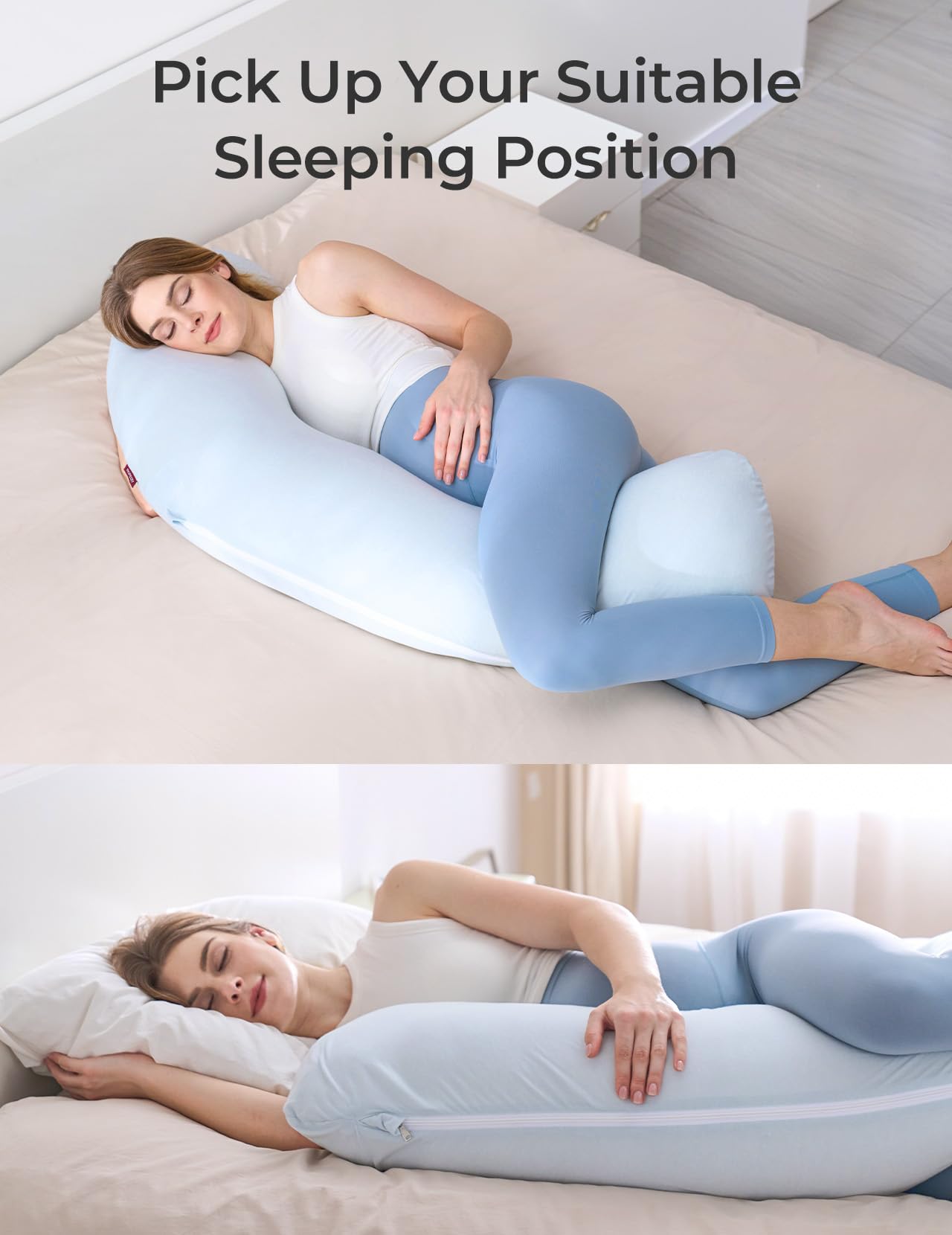 Momcozy pillow's adjustable angle adapts for lounging and reading.