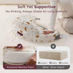 Momcozy adjustable-waist-strap fits diverse bodies for secure hands-free positioning