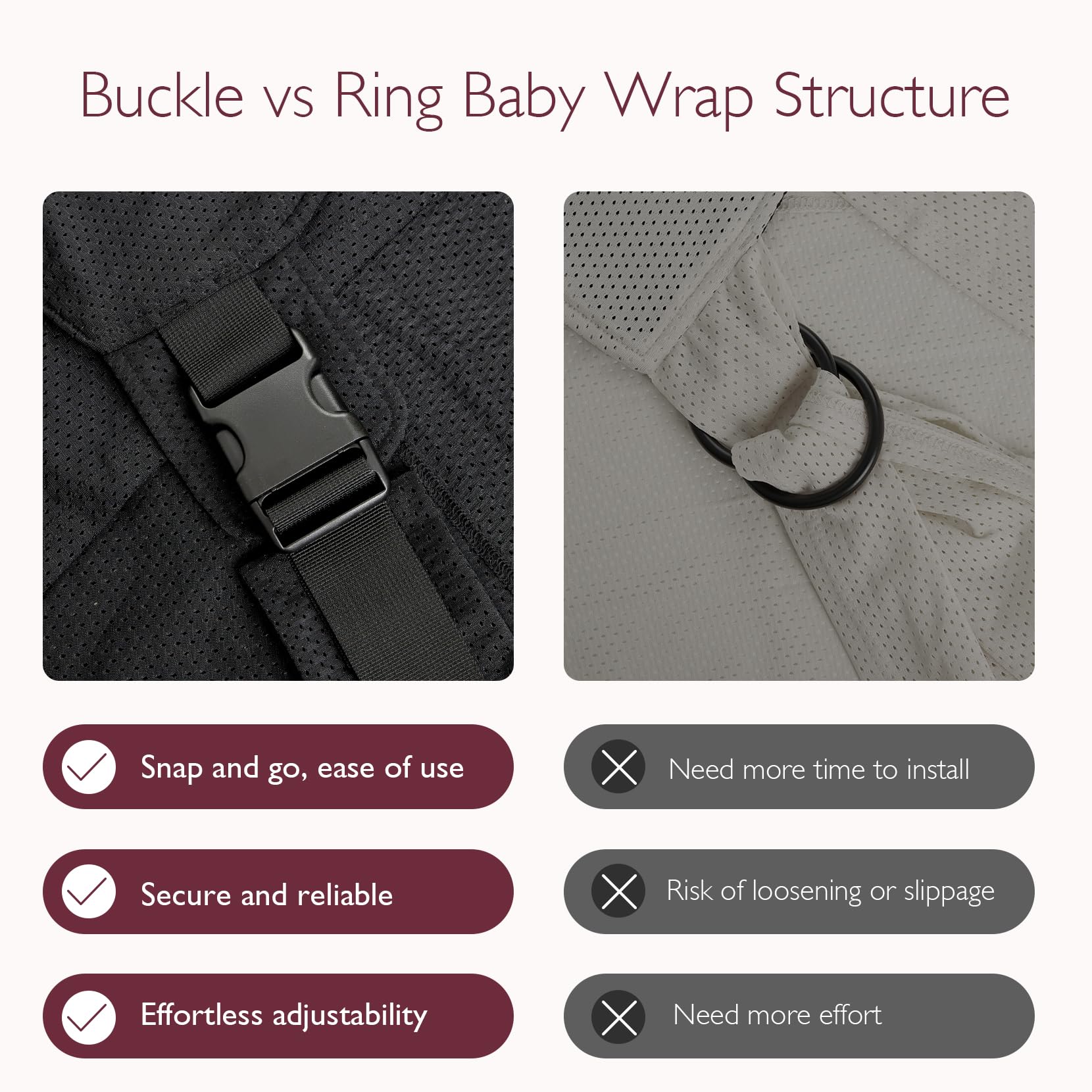 Momcozy air mesh fabric appears silky soft and breathable for baby wear