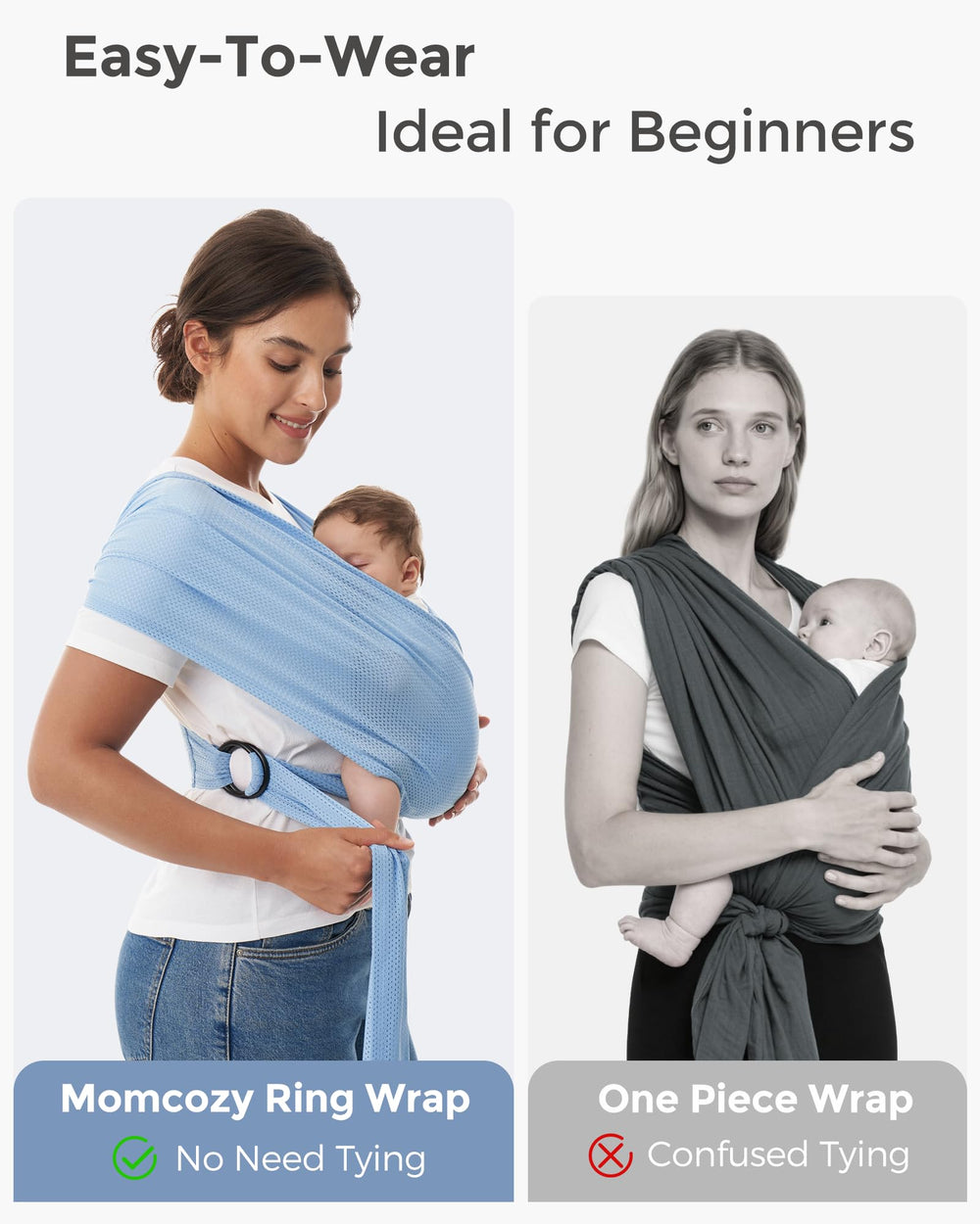 Momcozy AirMesh adjustable fit from XXS to XXL across sizes.