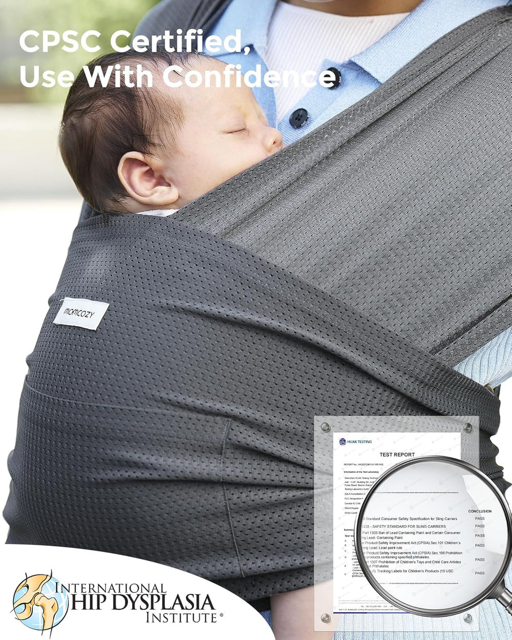 Momcozy Baby Carrier AirMesh privacy-friendly breastfeeding on the go.