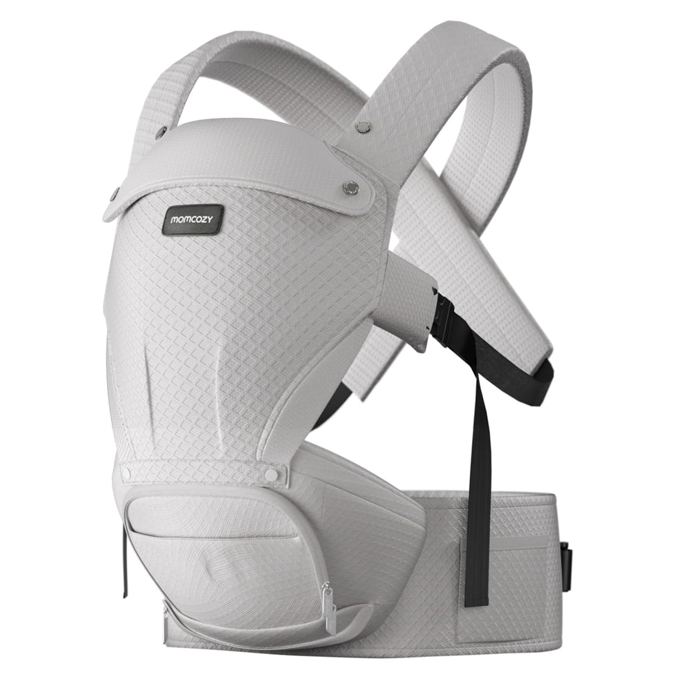 Momcozy AirMesh Grey colorway offers a modern, breathable look.