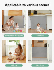Momcozy gate offers one-handed operation for busy parents.