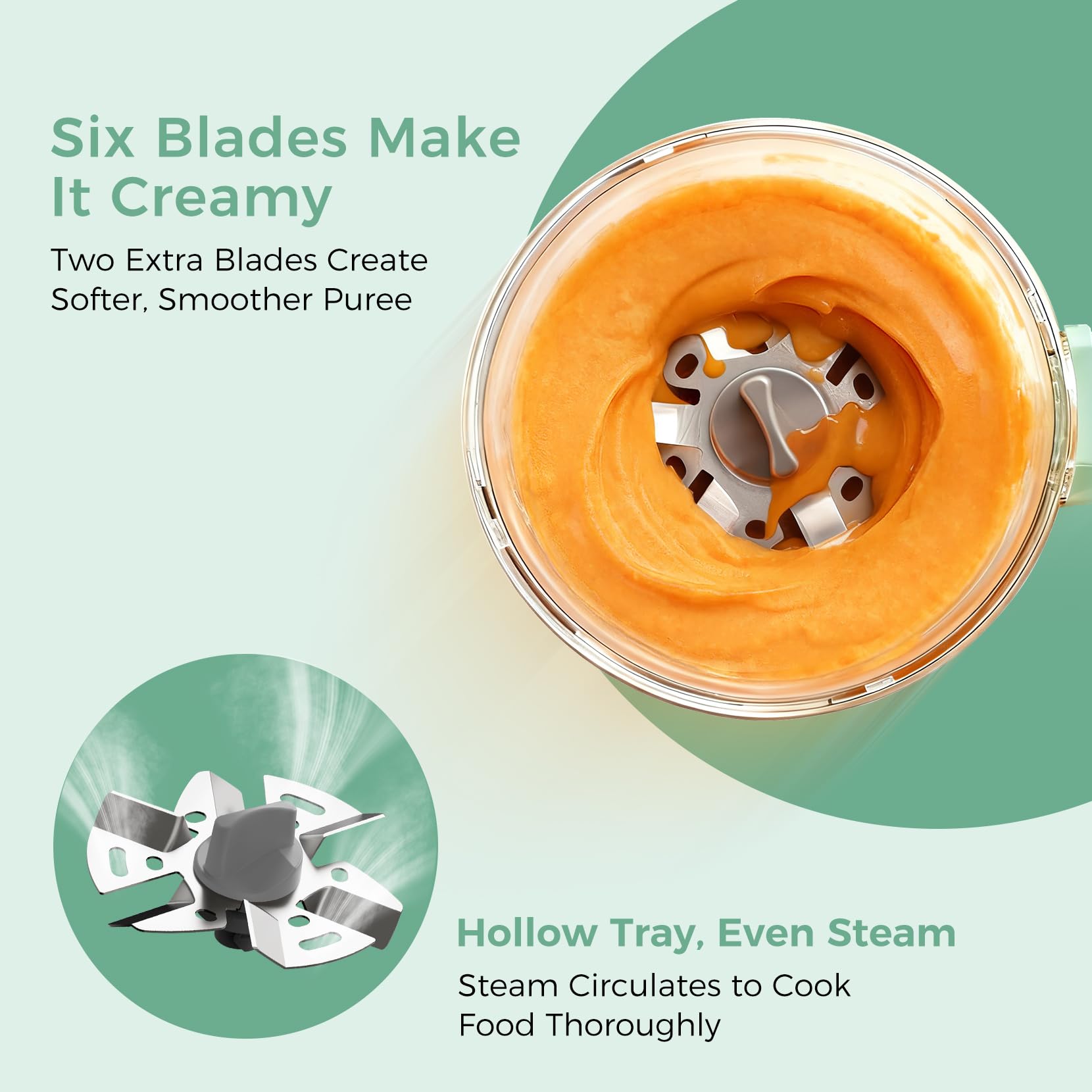 Momcozy AutoMeal 15oz cup supports batch cooking for multiple meals.