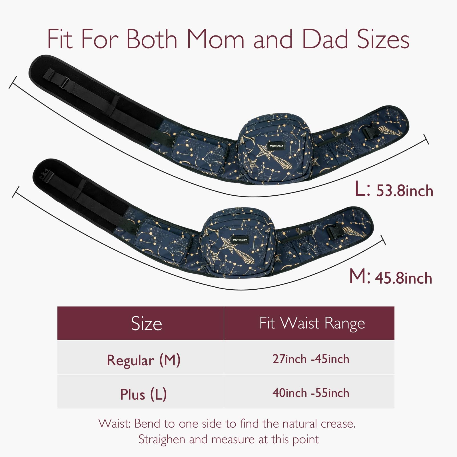 Momcozy bottle holder pocket provides easy bottle access during outings.