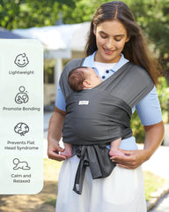 Momcozy Baby Carrier AirMesh lightweight-fit for all-day wear.