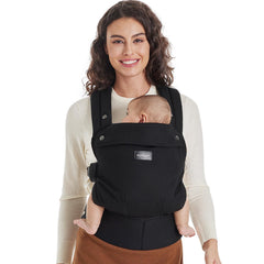 Momcozy Baby Carrier ergonomic design enabling hands-free everyday use