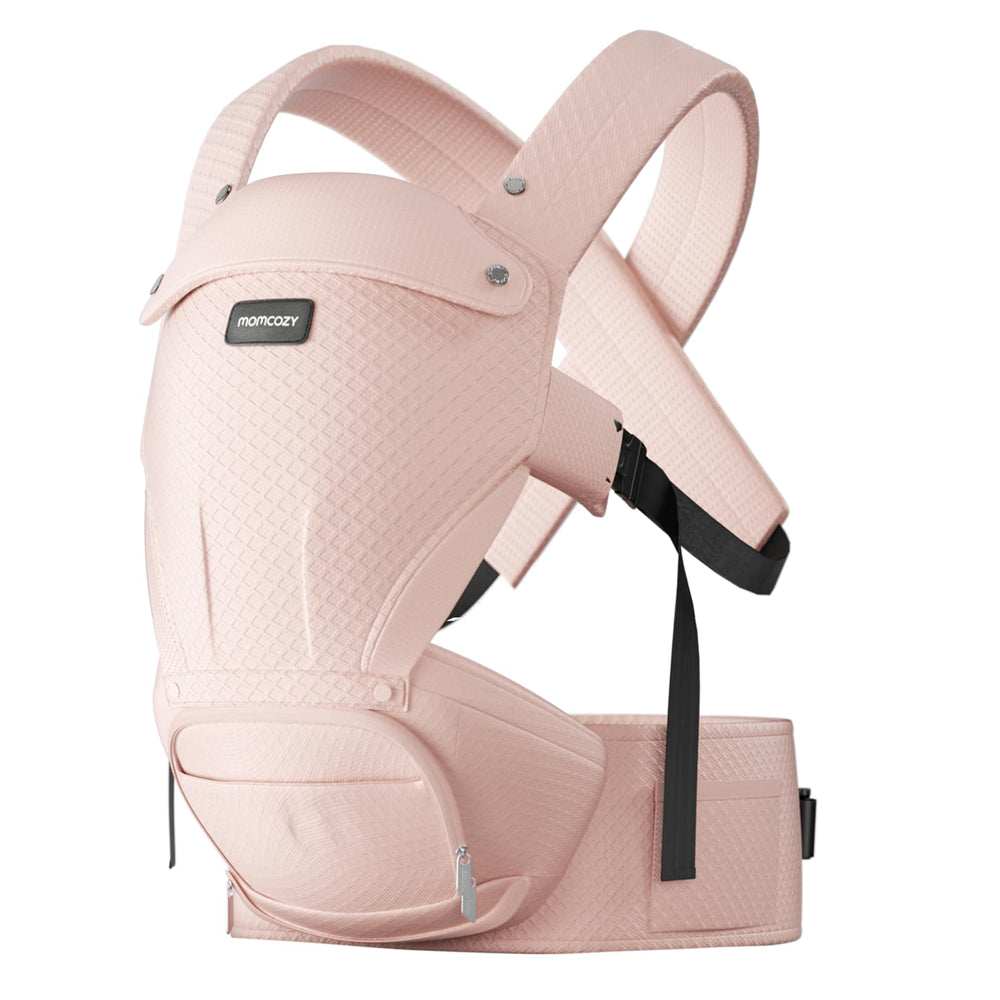 Momcozy carrier fits up to 45 inches waist for a versatile parent fit.