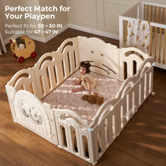 Momcozy baby play mat 500gsm padding cushions tiny tumbles during active play