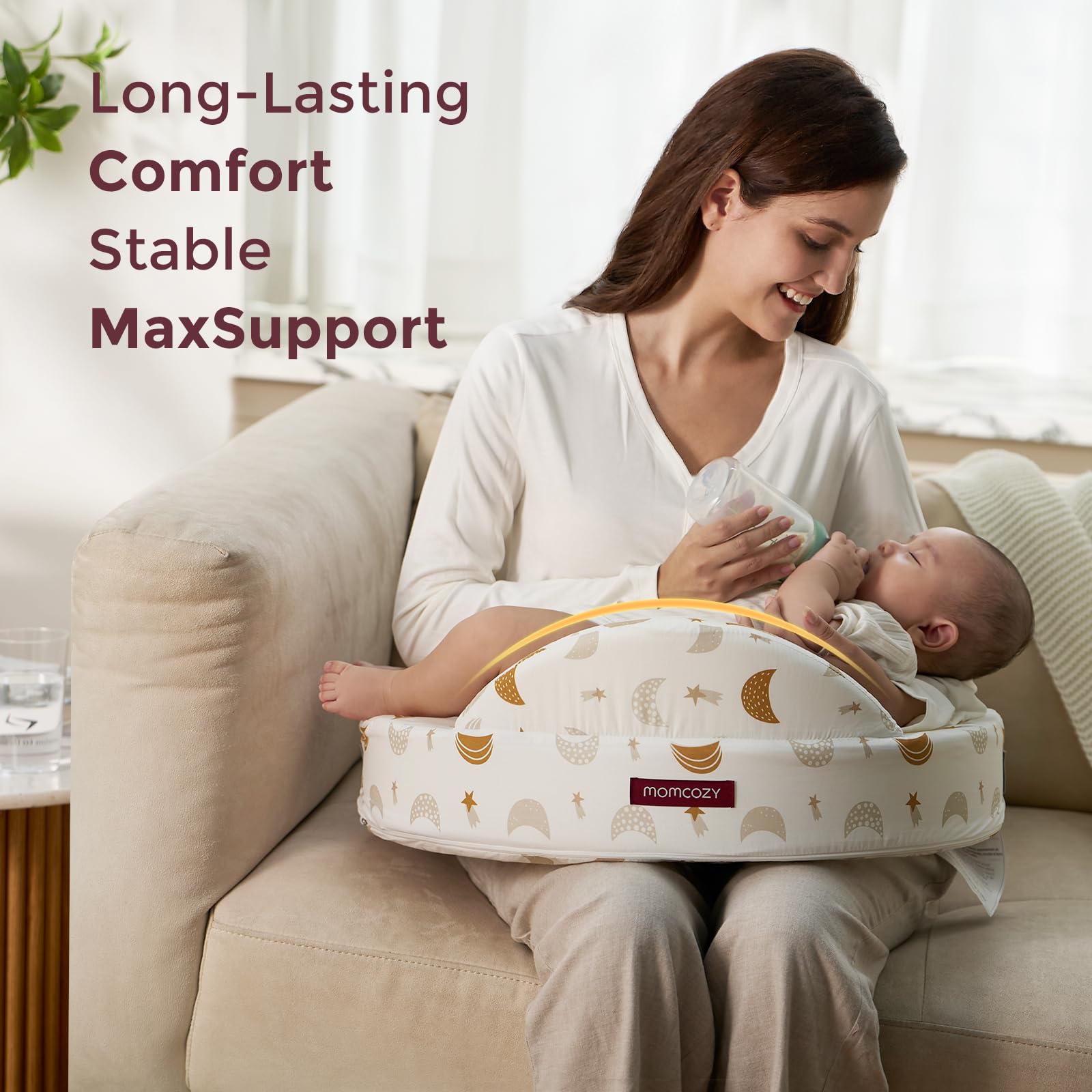 Momcozy baby-safety-certified-logo indicates trusted safety standards and assurance