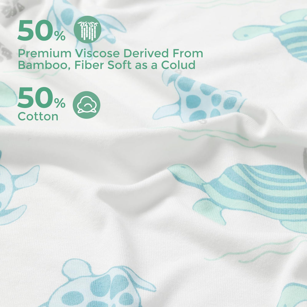 Momcozy 28x28-inch towel fits newborns through toddlers for generous coverage.