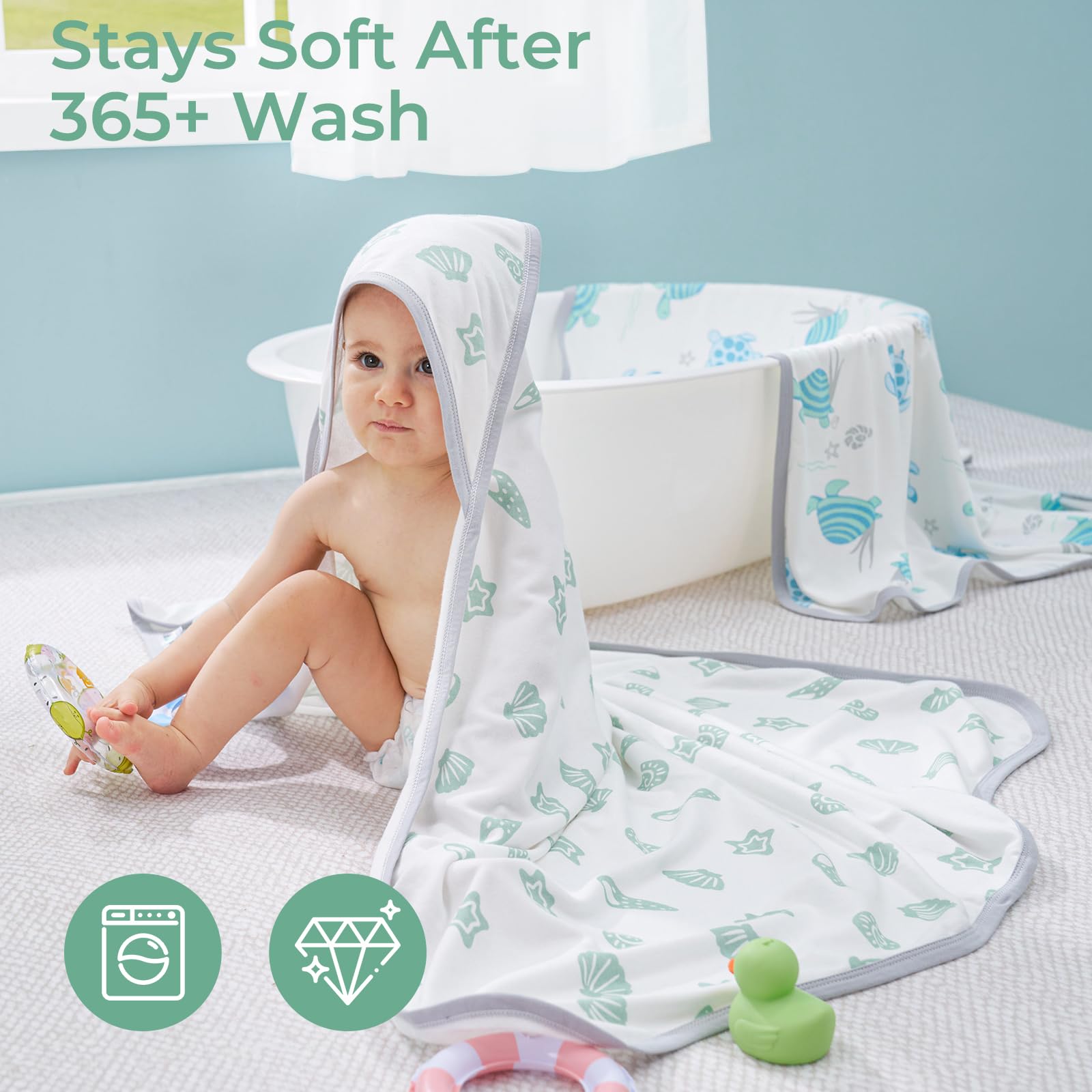 Momcozy towel is easy-care and machine washable for busy parents