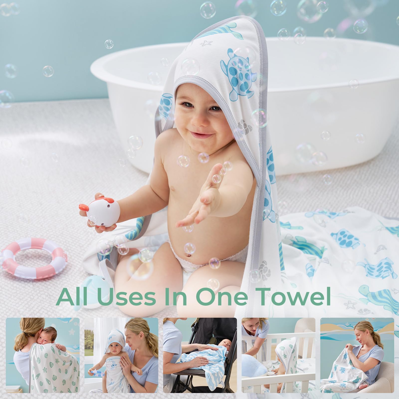 Momcozy viscose-cotton knit feels silky against baby's skin