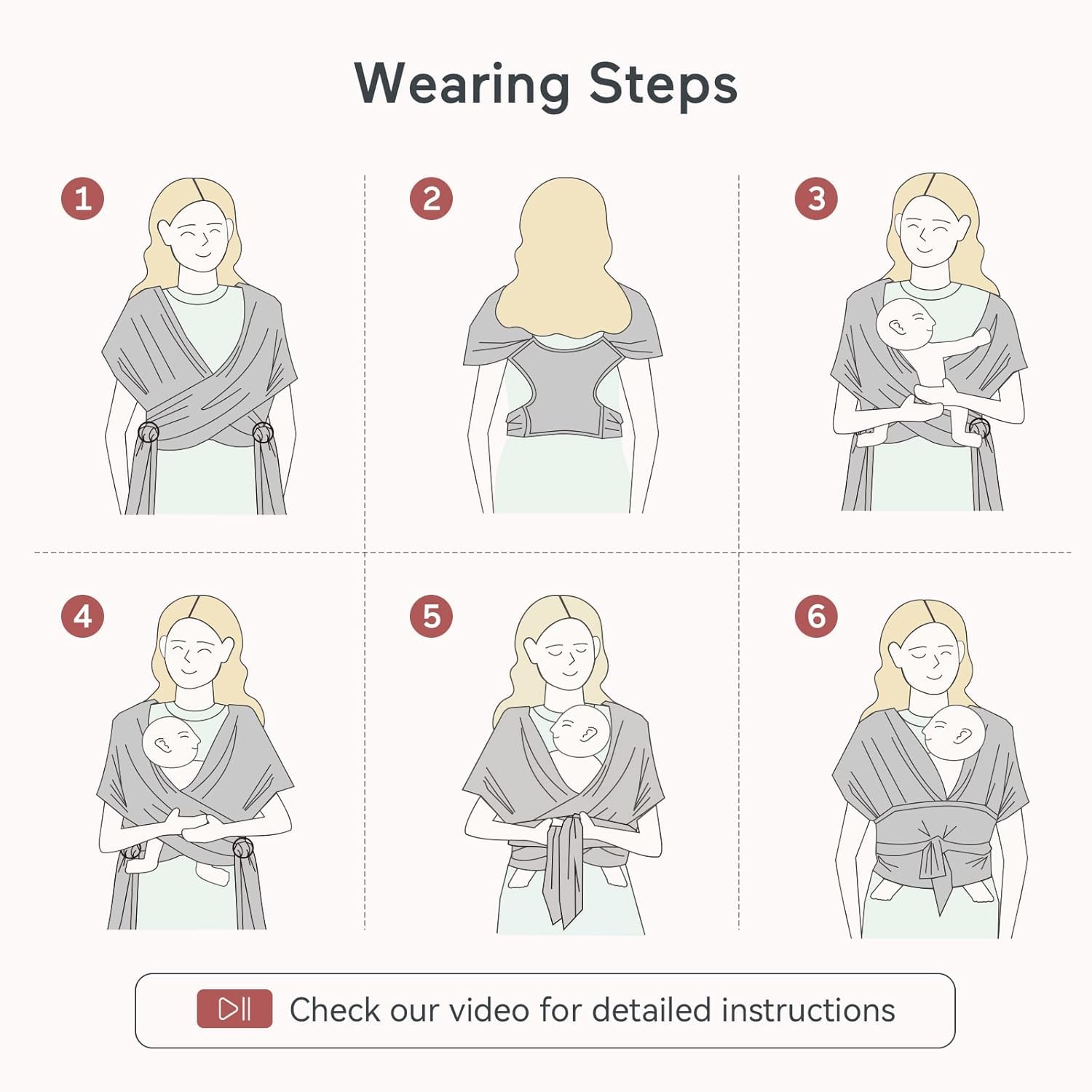 Momcozy wrap grey provides privacy shielding for breastfeeding on the go