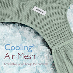 Momcozy baby wrap with adjustable size fits 30-57 inches for versatile use.