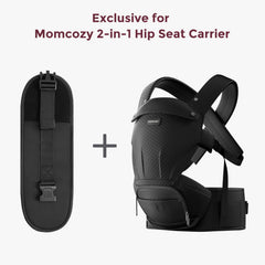 Momcozy belt extender black color shows durable, adjustable fit for daily wear.