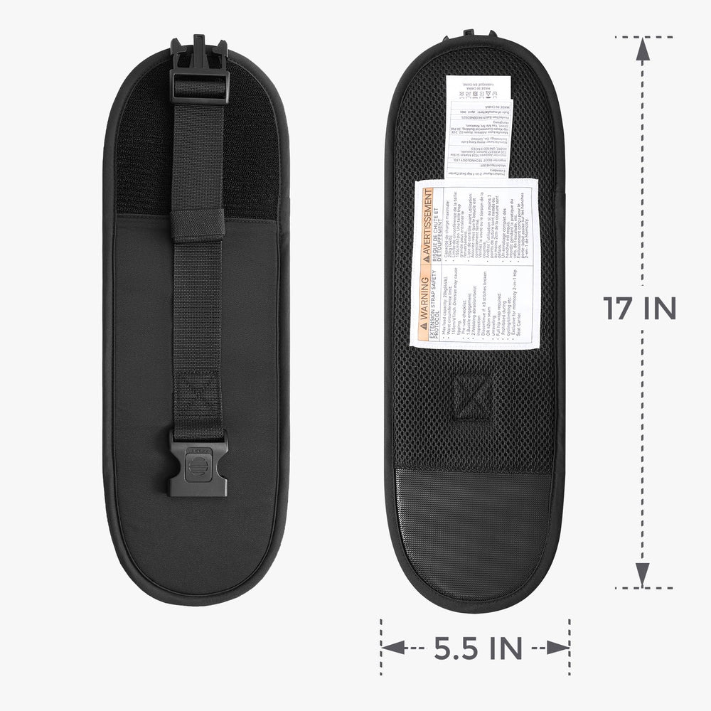 Momcozy belt extender fabric detail-polyester highlights skin-friendly, easy-care material.