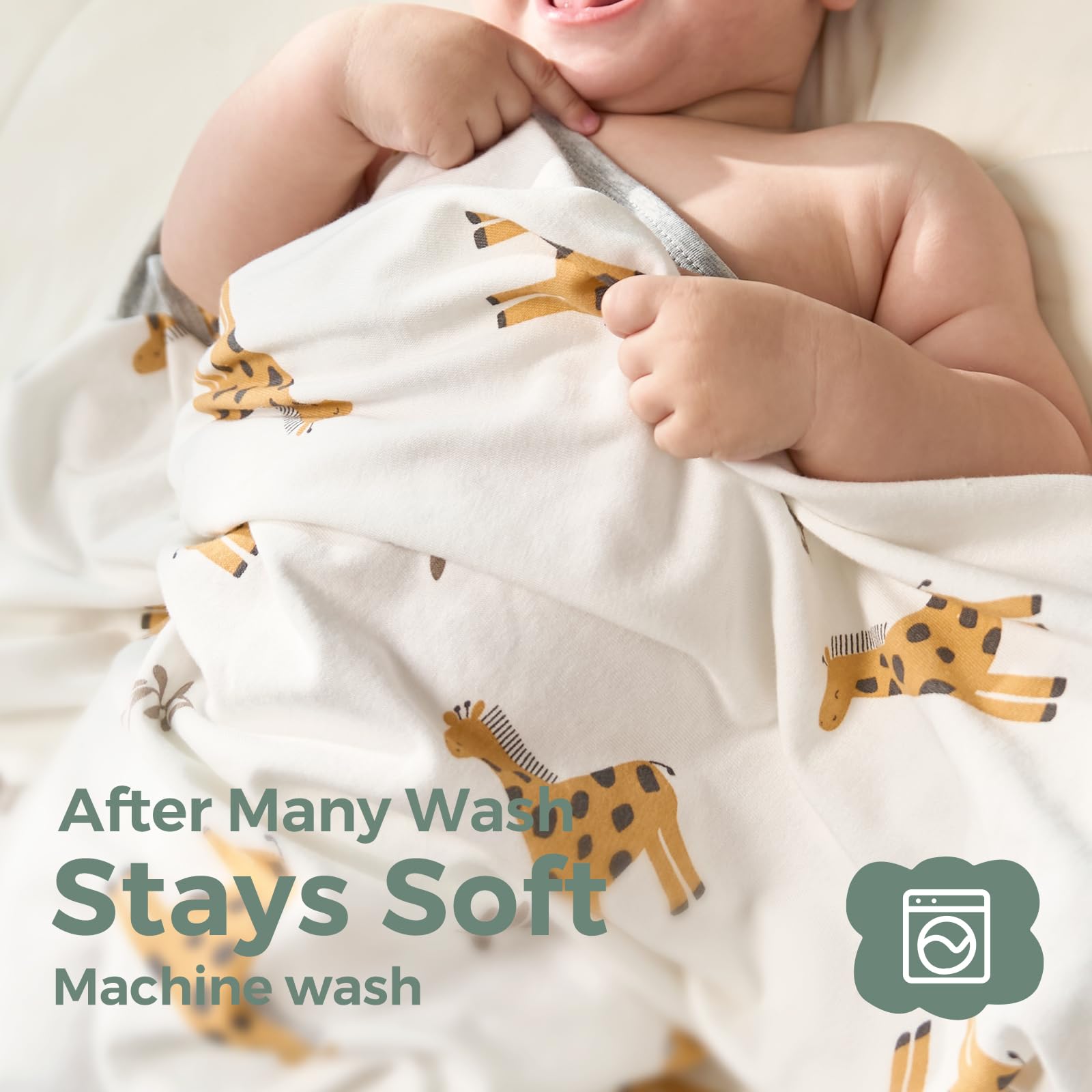 Momcozy Best Wishes hooded towel unisex design fits all babies