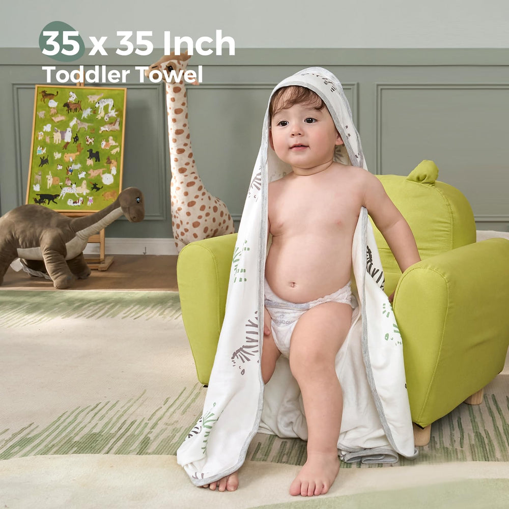 Momcozy Best Wishes 28x28 towel fits newborn through toddler for easy care