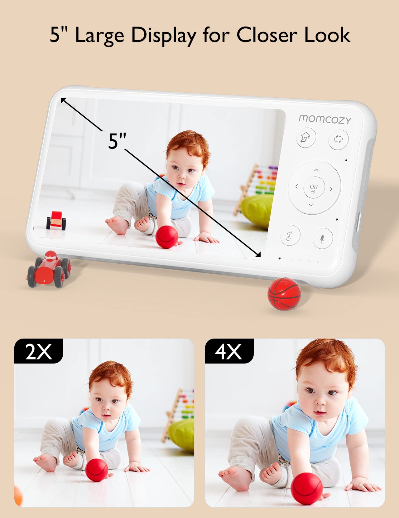 Momcozy BM01 night vision provides clear low-light feed