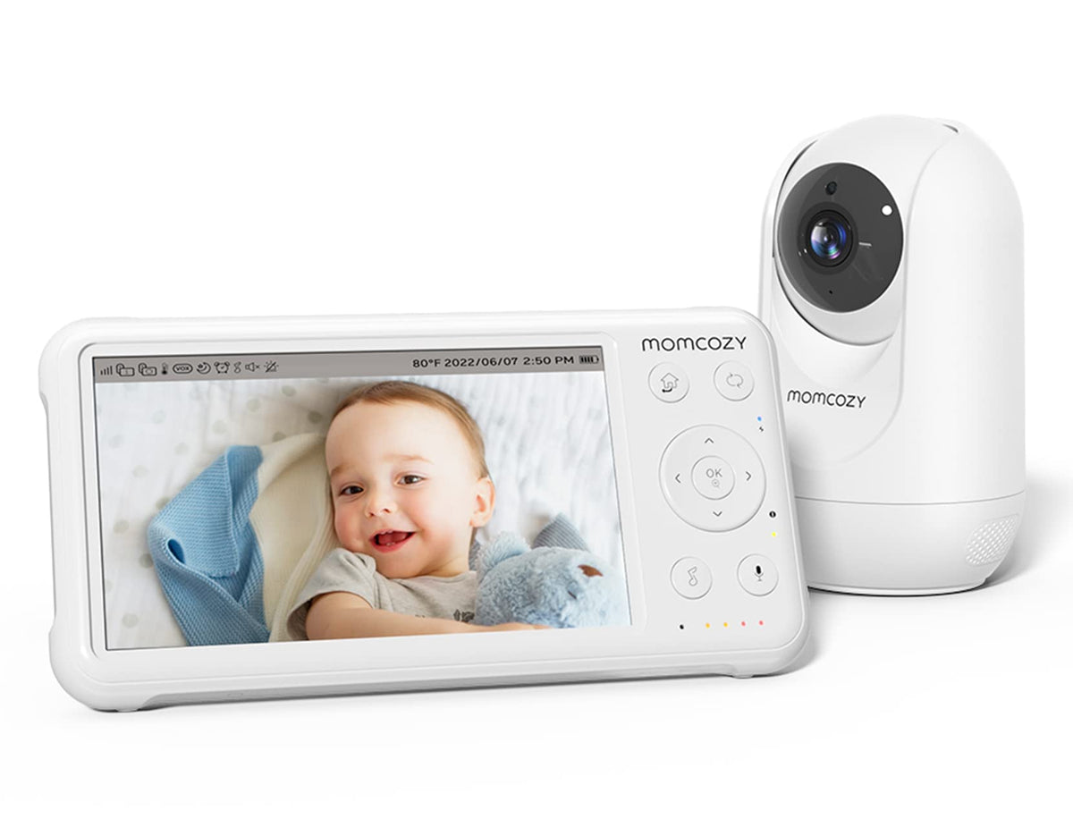 Momcozy BM01 camera view shows baby's room in clear 1080p for peace of mind.