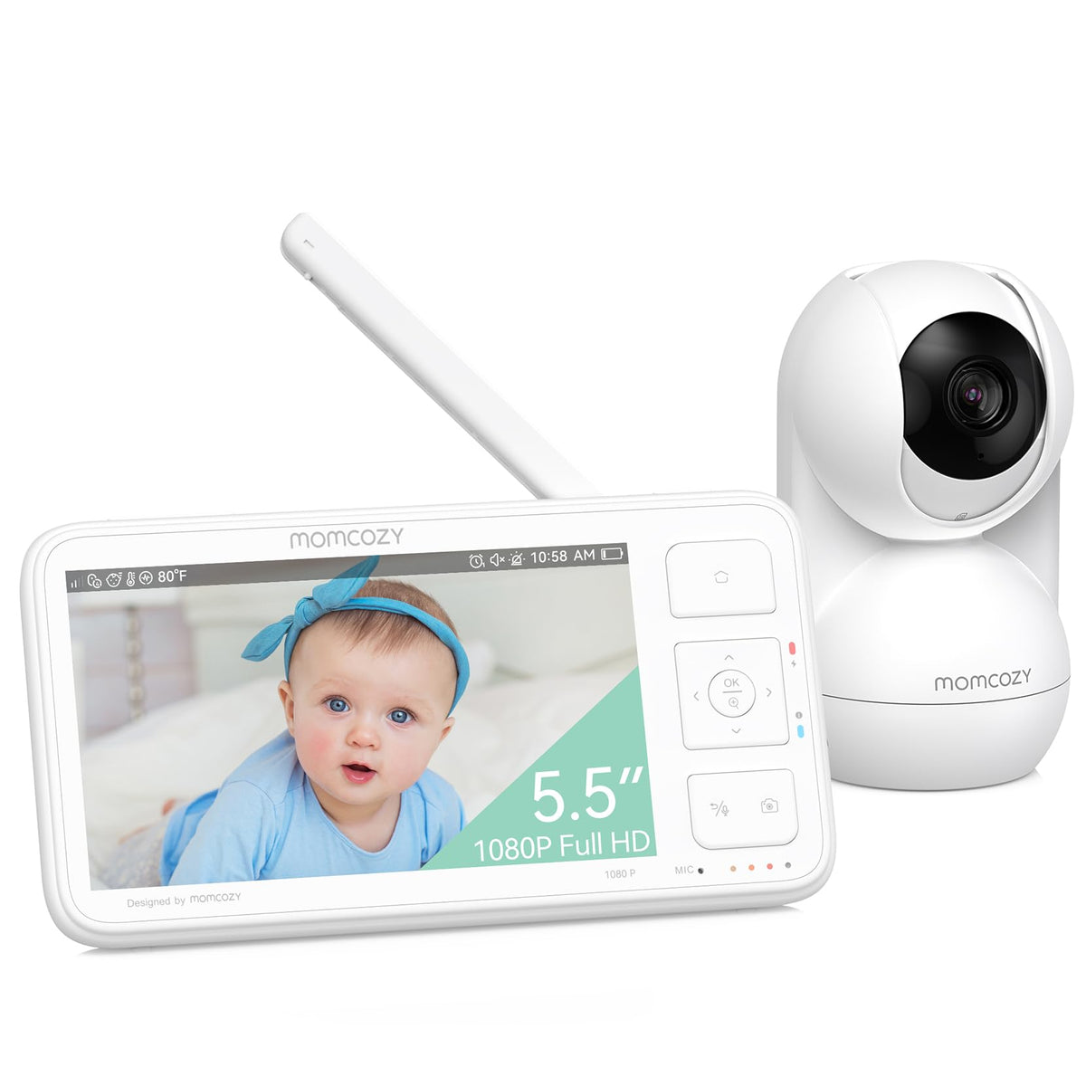 Momcozy BM03 1080p display for clear monitoring from anywhere in your home