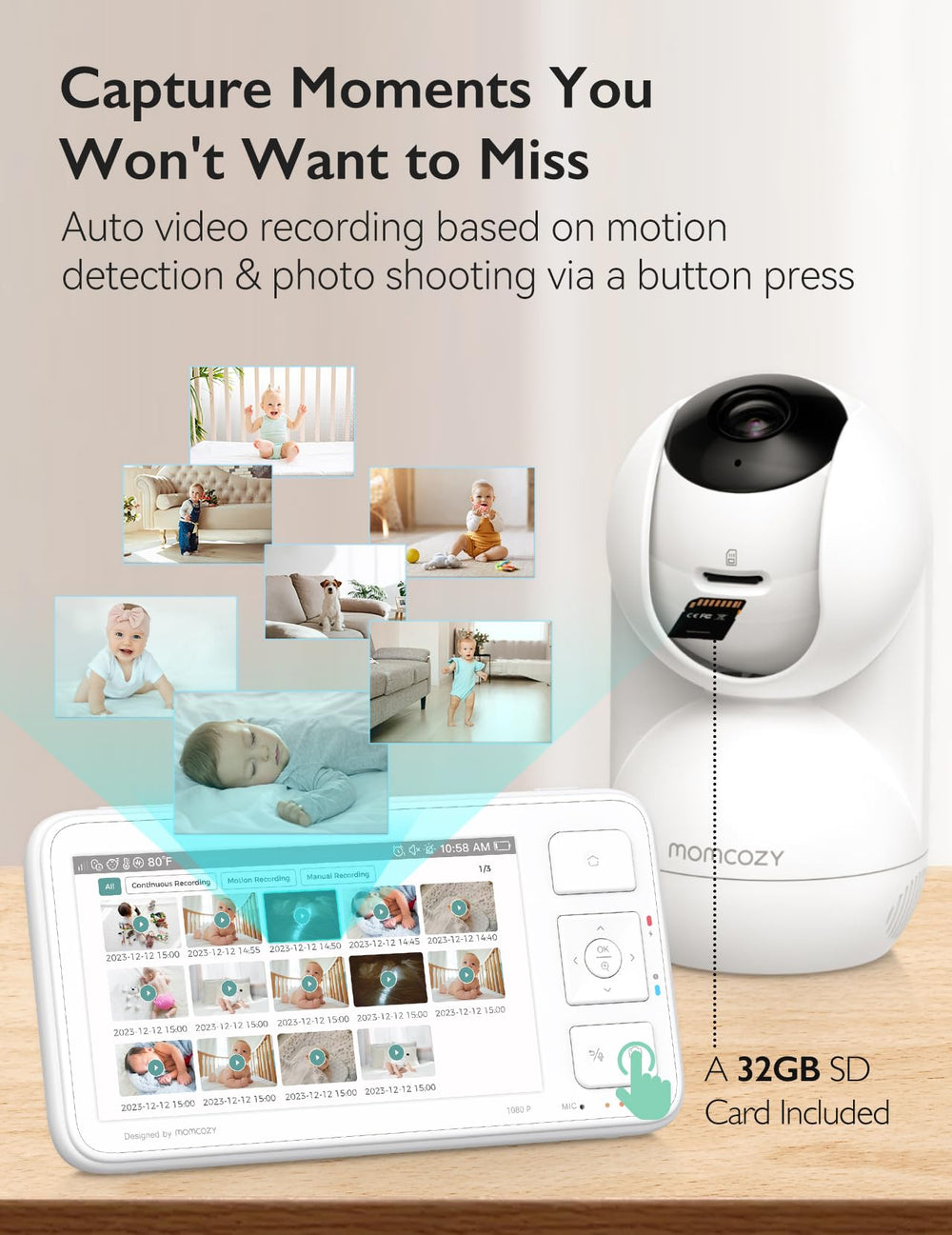 Momcozy BM03 range 1640ft lets you monitor from near to far