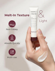 Botanical formula label on Momcozy ComfortNip refill emphasizes gentle care.