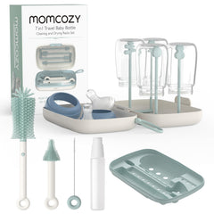 Momcozy bottle brush set packaging highlights the full 7-in-1 kit for easy shopping.