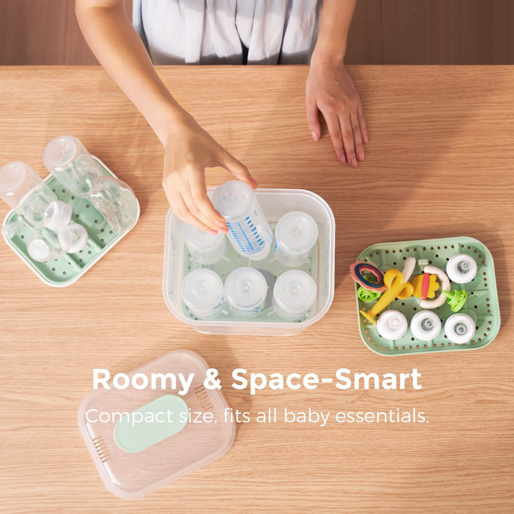Momcozy bottle sterilizer and dryer supports up to 72-hour safe storage