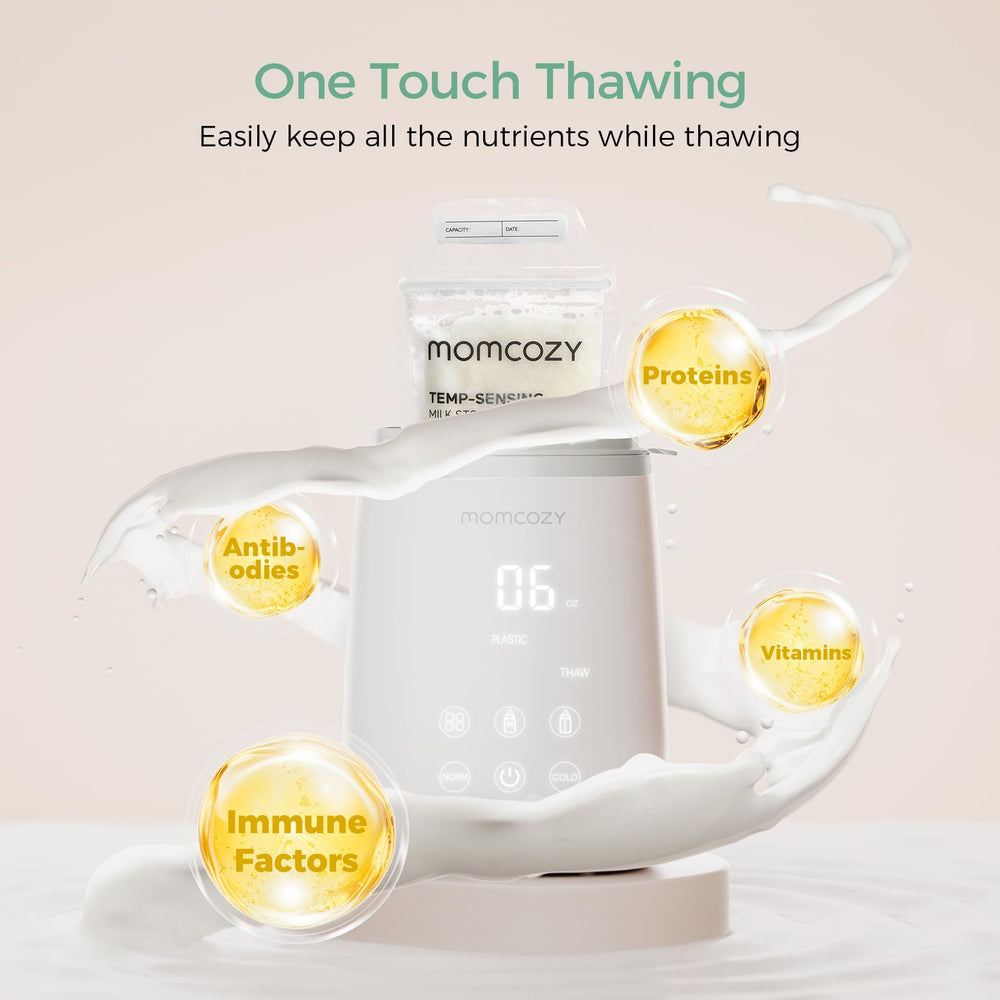 Momcozy Bottle Warmer auto shut-off adds overheating protection and peace of mind.