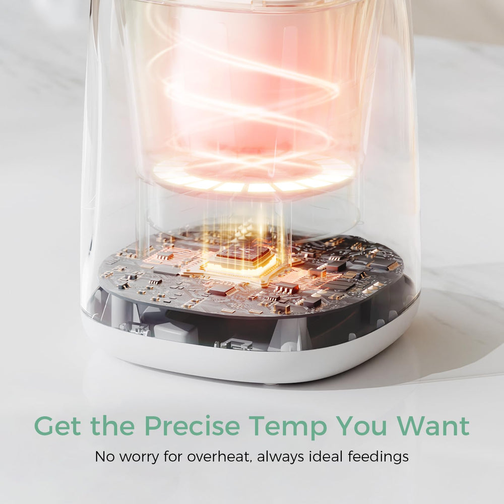Momcozy Bottle Warmer automatic shut-off demonstrates safe operation