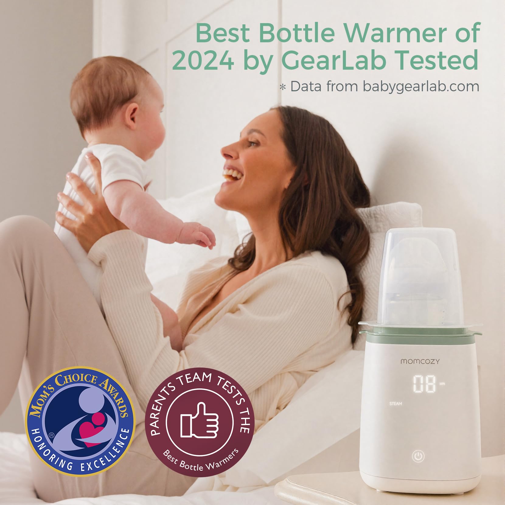 Momcozy Bottle Warmer compact size fits small countertops
