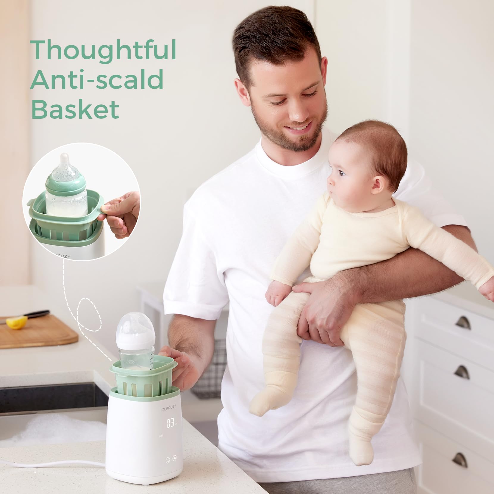 Momcozy Bottle Warmer keeps milk warm up to 24 hours