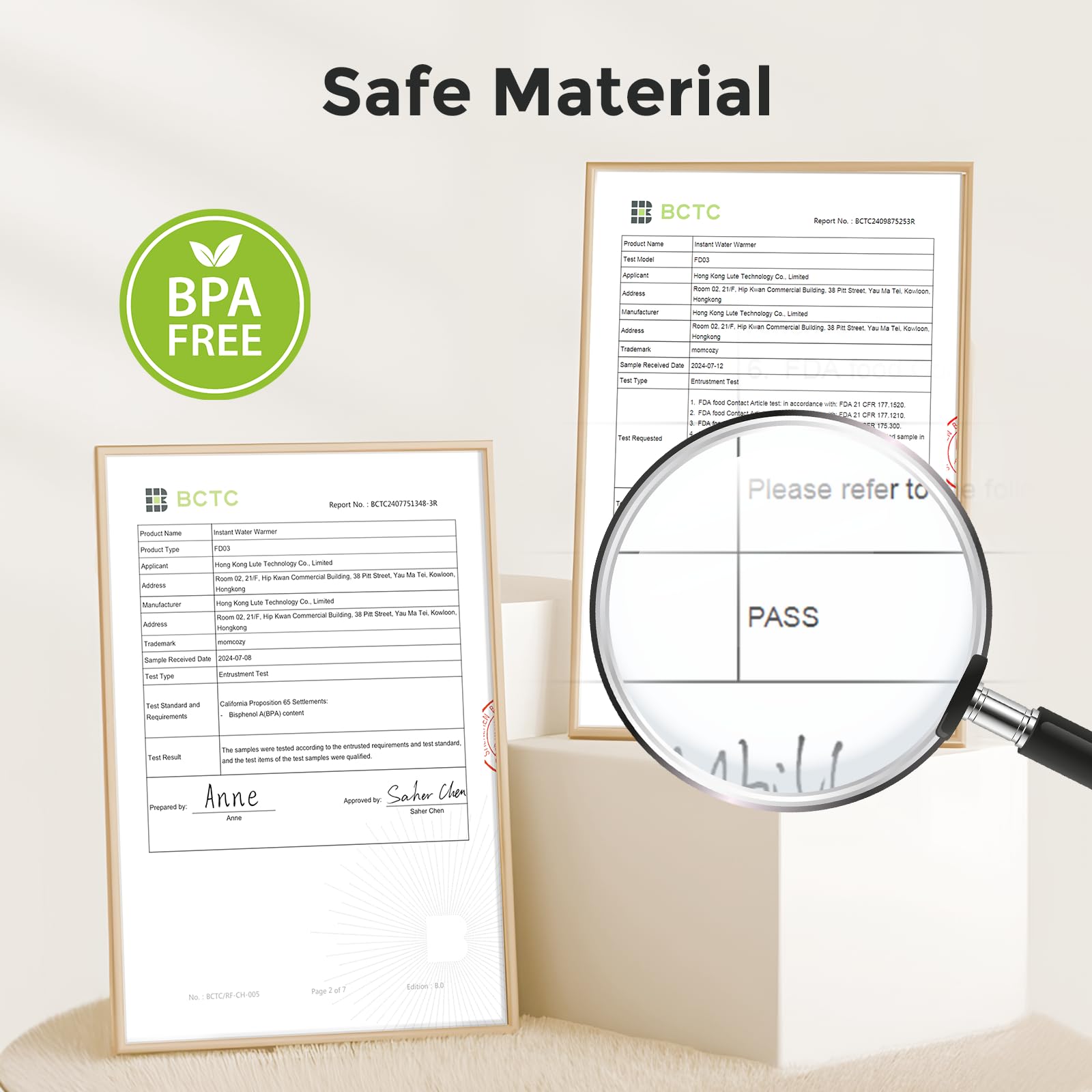 Momcozy BPA-free and food-grade standard ensures safe bottle preparation.
