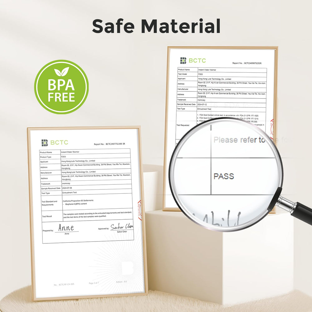 Momcozy BPA-free and food-grade standard ensures safe bottle preparation.