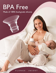 Momcozy BPA-free silicone pump parts for safe milk-contact use.