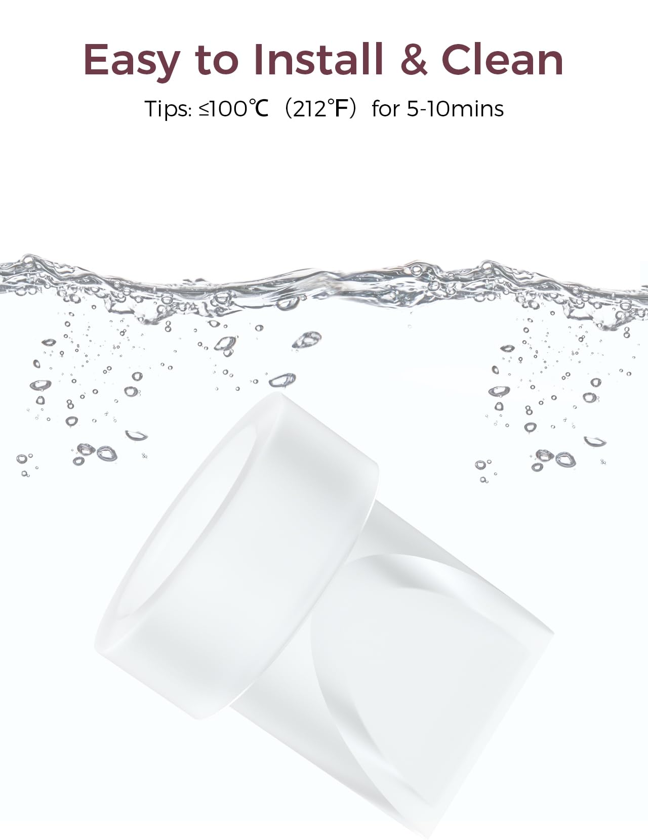 Momcozy four-piece packaging ready-to-use replacement parts for M5 pump
