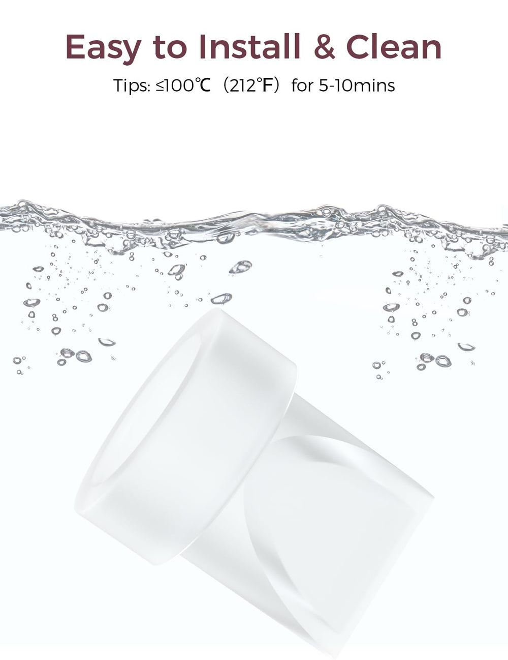 Momcozy four-piece packaging ready-to-use replacement parts for M5 pump