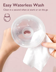 Multi-use Momcozy wipes clean shields, massagers, bottles, and pacifiers.
