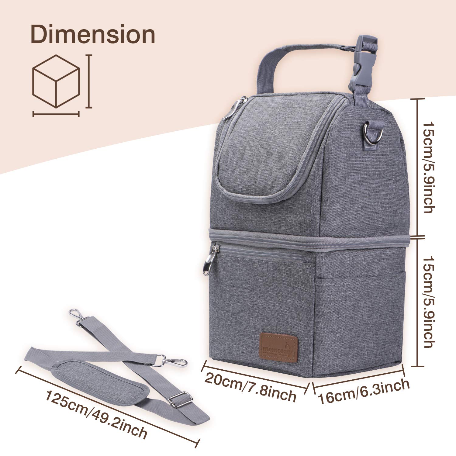 Momcozy breastmilk cooling travel bag ready for on-the-go pumping