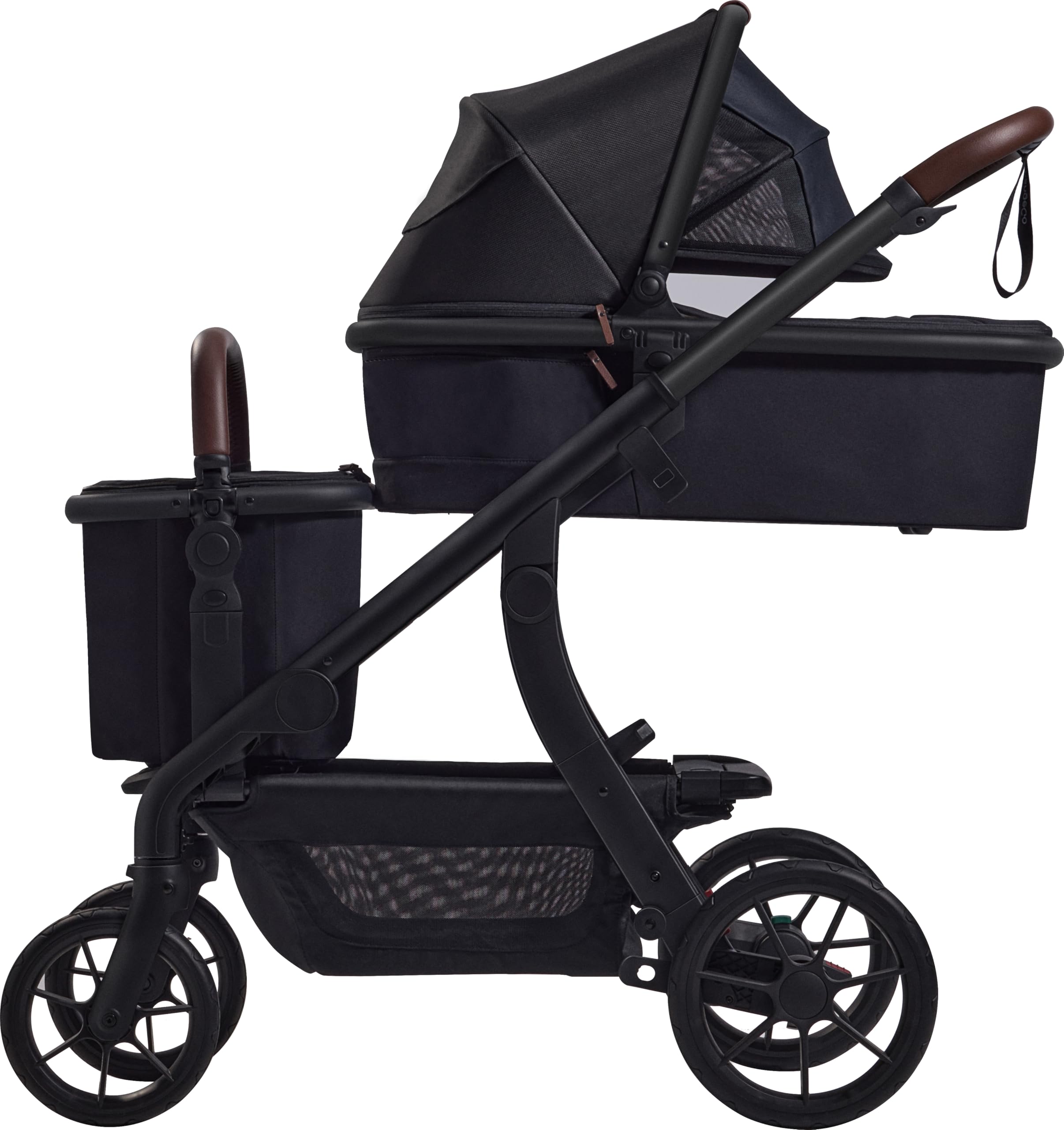 Momcozy carrycot attachment ergonomic handles—quick detach for safe, simple transitions.