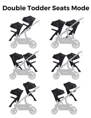 Momcozy ChangeGo second seat includes 5-point harness for secure seating