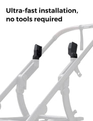 Momcozy ChangeGo adapter compatibility list showcases Maxi Cosi, Joie, Cybex, Nuna options.